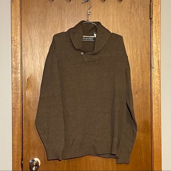 Oscar De La Renta Men's Brown Neutral Knit Sweater Size Large - Picture 1 of 6